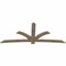 Ekena Millwork Davenport Rough Sawn Timber Gable Bracket, Douglas Fir, 108"W x 45"H x 2"D x 6"F, 10/12 Pitch GBW108X45X0206DAV00RDF - alternate 5